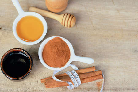 Cinnamon drink with honeyの写真素材