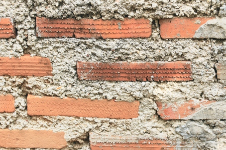 Brown brick wall backgroundの写真素材