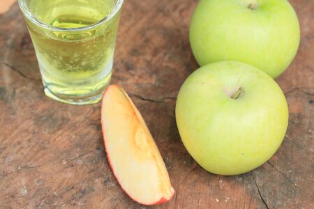 green apple juice sodaの写真素材