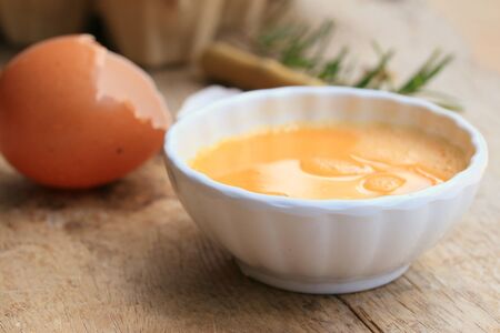 egg yolkの写真素材
