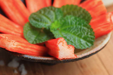 Crab stick japanese foodの写真素材