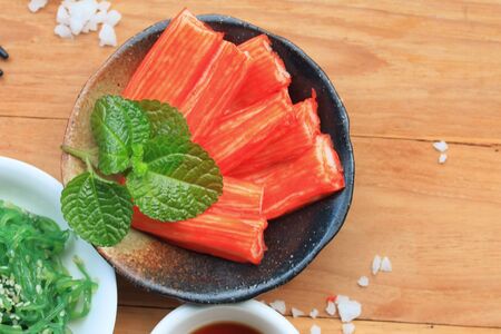Crab stick japanese foodの写真素材