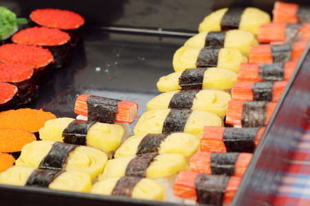 sushi at the marketの写真素材