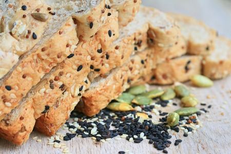 Whole wheat bread and sesame