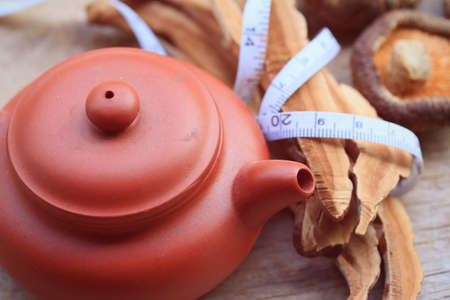 Ganoderma lucidum hot teaの写真素材