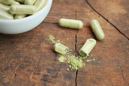 Herbal Medicines in capsuleの写真素材