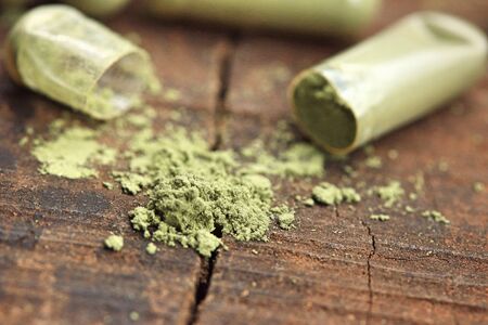 Herbal Medicines in capsuleの写真素材