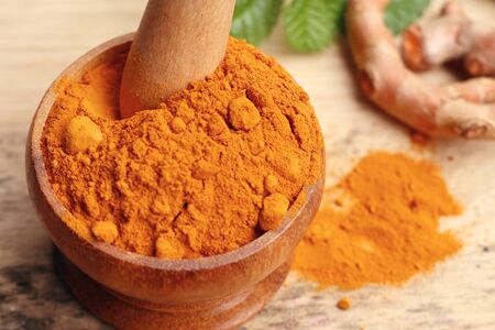 Turmeric powderの写真素材