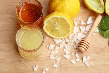 Fresh lemon and saltの写真素材