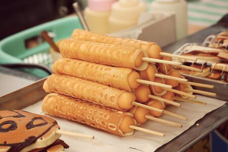 pancake in the marketの写真素材