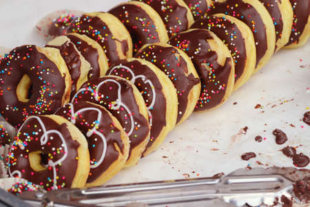 Donuts on street road