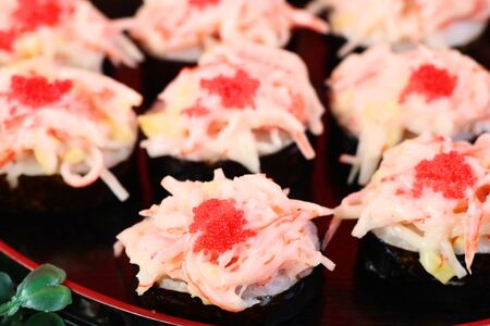 Sushi at street foodの写真素材