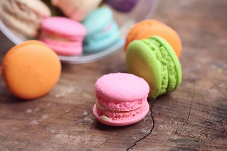 sweet macaroon pastel colorの写真素材