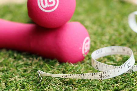 pink dumbbell