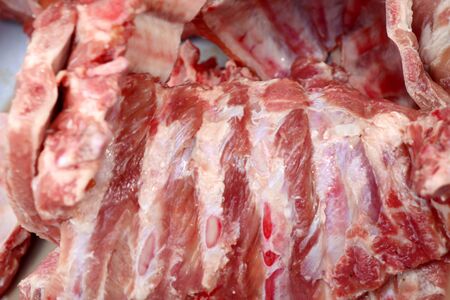 raw pork ribs