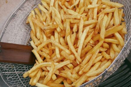 French fries street foodの写真素材