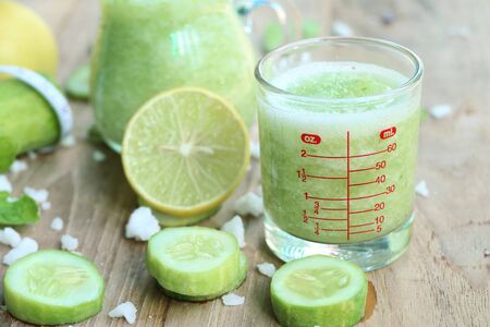 Cucumber smoothieの写真素材