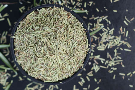 Dried herbs rosemary leafの写真素材