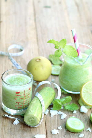 Cucumber smoothieの写真素材