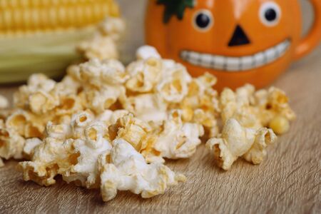 halloween popcornの写真素材