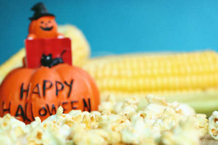 halloween popcornの写真素材