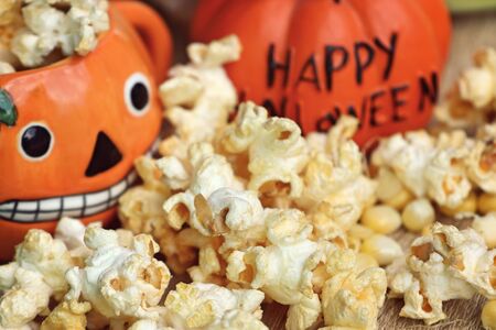 halloween popcornの写真素材