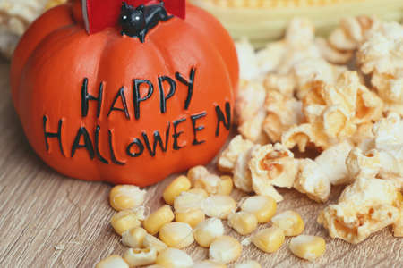 halloween popcornの写真素材