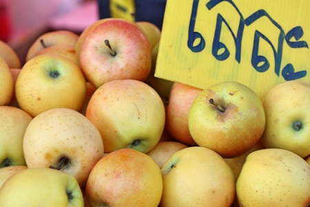 apple at street foodの写真素材