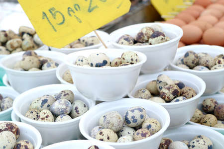 quail eggs at street food