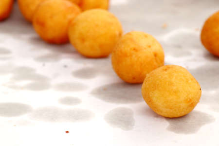 fried sweet potato at street foodの写真素材