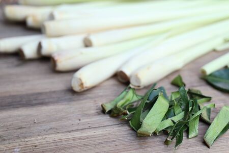 lemongrass and kaffir lime leavesの写真素材