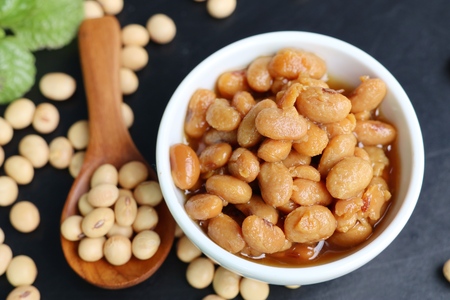 Salted soy beansの写真素材