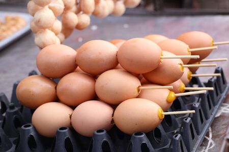 grilled egg at street food