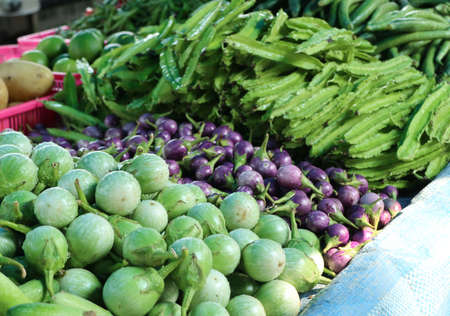 eggplant at the marketの写真素材