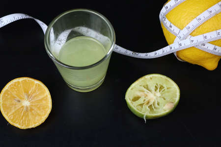 Lemon juice with freshの写真素材