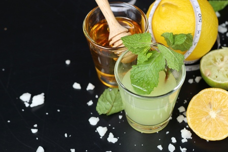 Lemon juice with freshの写真素材