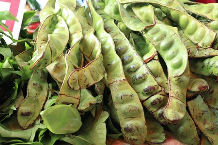 Bitter bean at marketの写真素材