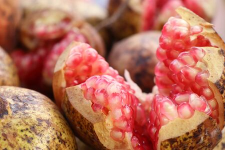 Pomegranate fruit at street food