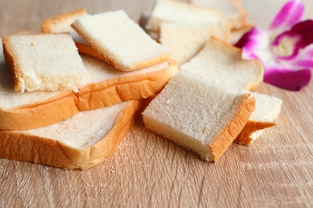 tasty slice of breadの写真素材