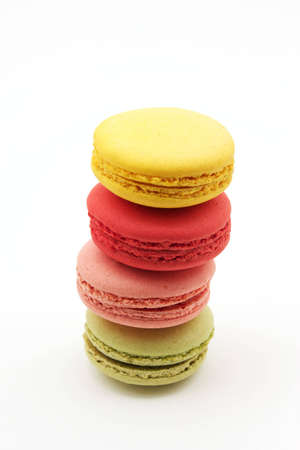 Stack of 4 Macaronの写真素材