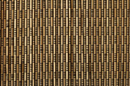 clean brown bamboo mat texture or backgroundの写真素材