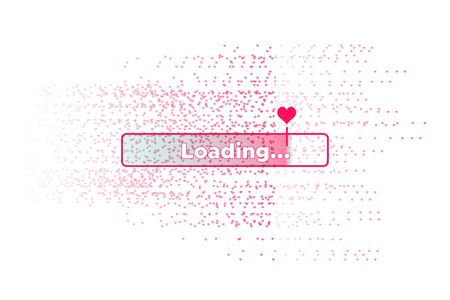 Progress bar with lot of Hearts scattering on. Download Love Valentines Day. Loading animation...