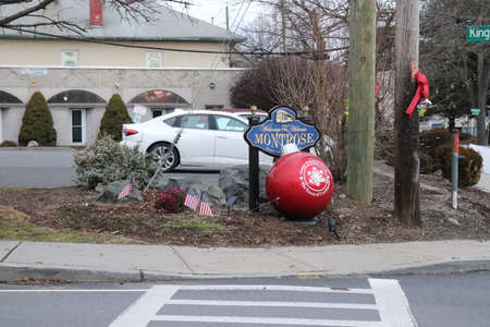 A street scene in Brooklyn, New York.の写真素材