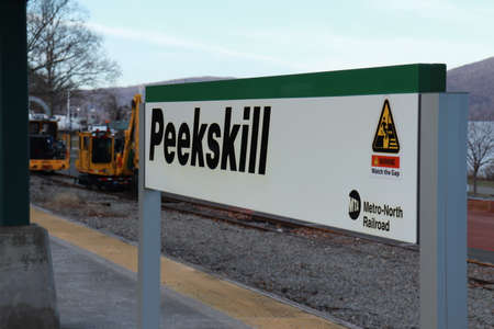 Peekskill Railway Station.の写真素材