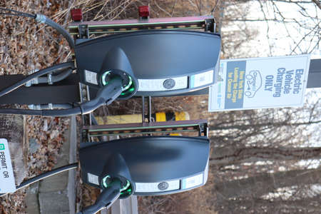 A closeup shot of a street light.の写真素材