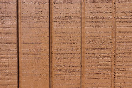 Wooden wall texture background. Close up of brown wood texture.の写真素材