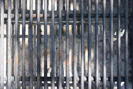 old iron grating texture background. old iron grille texture backgroundの写真素材