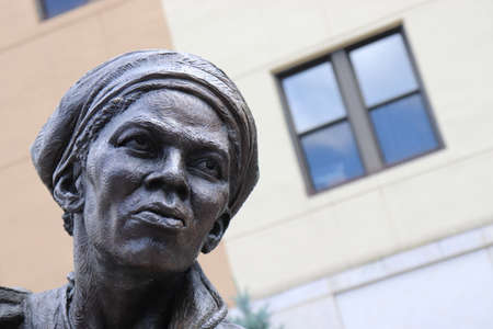 Statue of George Washington in Washington DC, United States of Americaの写真素材