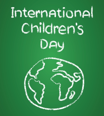 Poster design for International Children's day illustrationのイラスト素材