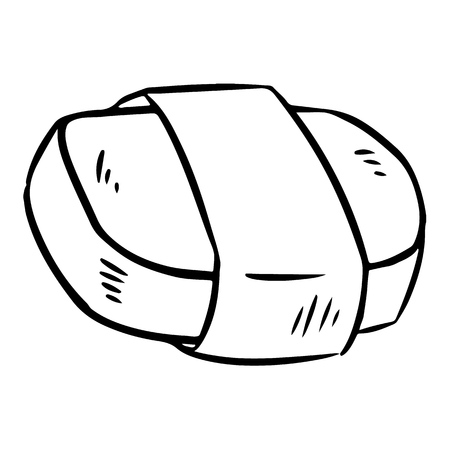 Handmade natural soap icon. Vector hand drawn sketch of organic cosmetic. Great for label, logo, banner, packaging, spaのイラスト素材